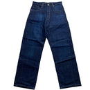 Criminal Damage Baggy Carpenter Graffiti Navy and Cream Embroidery Jeans (34W)
