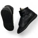 Maison Margiela Future High Top Triple Black Leather Trainers (UK 11)