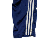 Adidas Vintage Navy and White Trackpant Bottoms (XS)