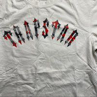 Trapstar Irongate Red and Grey Camouflage White T Shirt (L)