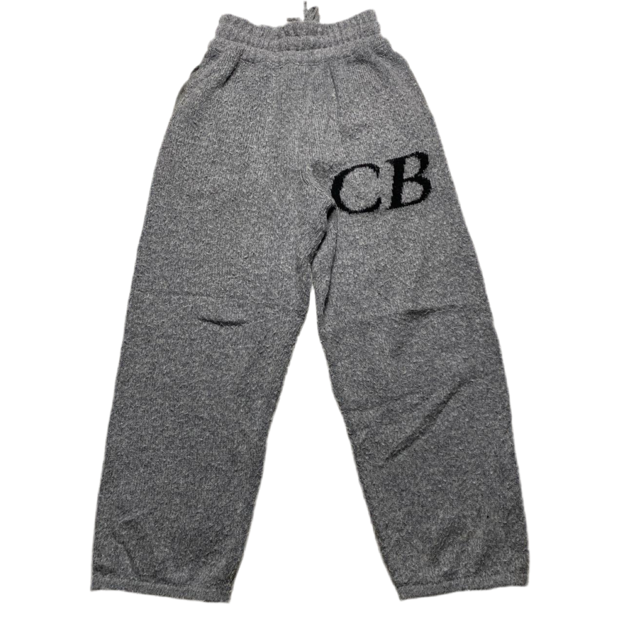 Cole Buxton Grey and Black Wool Baggy Joggers