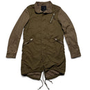 All Saints Military Distressed Womens Khaki Brown Jacket (XS)