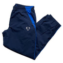 Nike Total 90 Vintage Navy and Blue White Swoosh Baggy Shell Trackpant Bottoms (L)