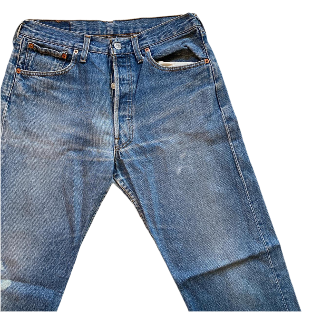 Levis 501 Light Wash Jeans (32W)
