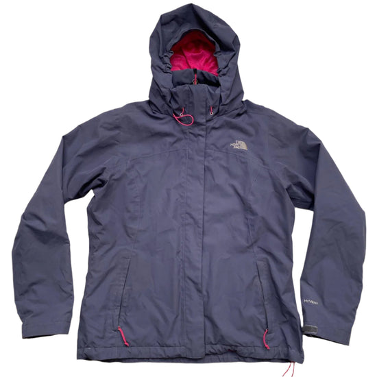 The North Face Hyvent Purple and Pink Womens Windbreaker Jacket (L)