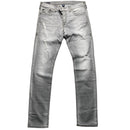 True Religion Rocco Distressed Light Grey Stitch Jeans (36W)
