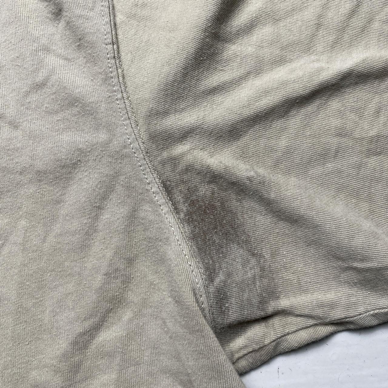 Evisu Vintage Tan and Blue Buddha Daicock Swoosh T Shirt (XL)