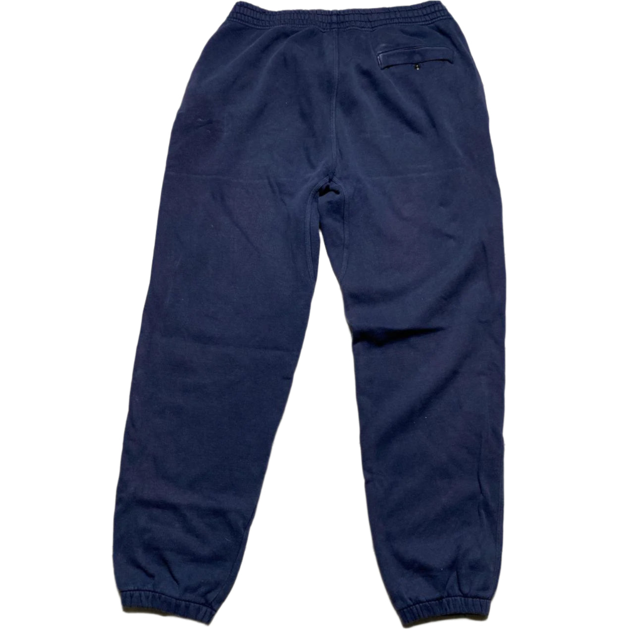 Nike Navy and Yellow Swoosh Vintage Joggers (M)