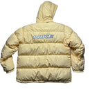 Nike Vintage 90’s Yelllow Navy and White Womens Puffer Coat (M)
