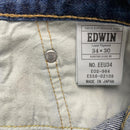 Edwin Dark Navy Loose Tapered Baggy Jeans (34W)