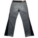 Just Cavalli Vintage Mens Two Tone Grey and Black Baggy Flare Jeans (38W)