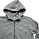 Nike Grey and Navy Swoosh Athletic Department Hoodie (XL)