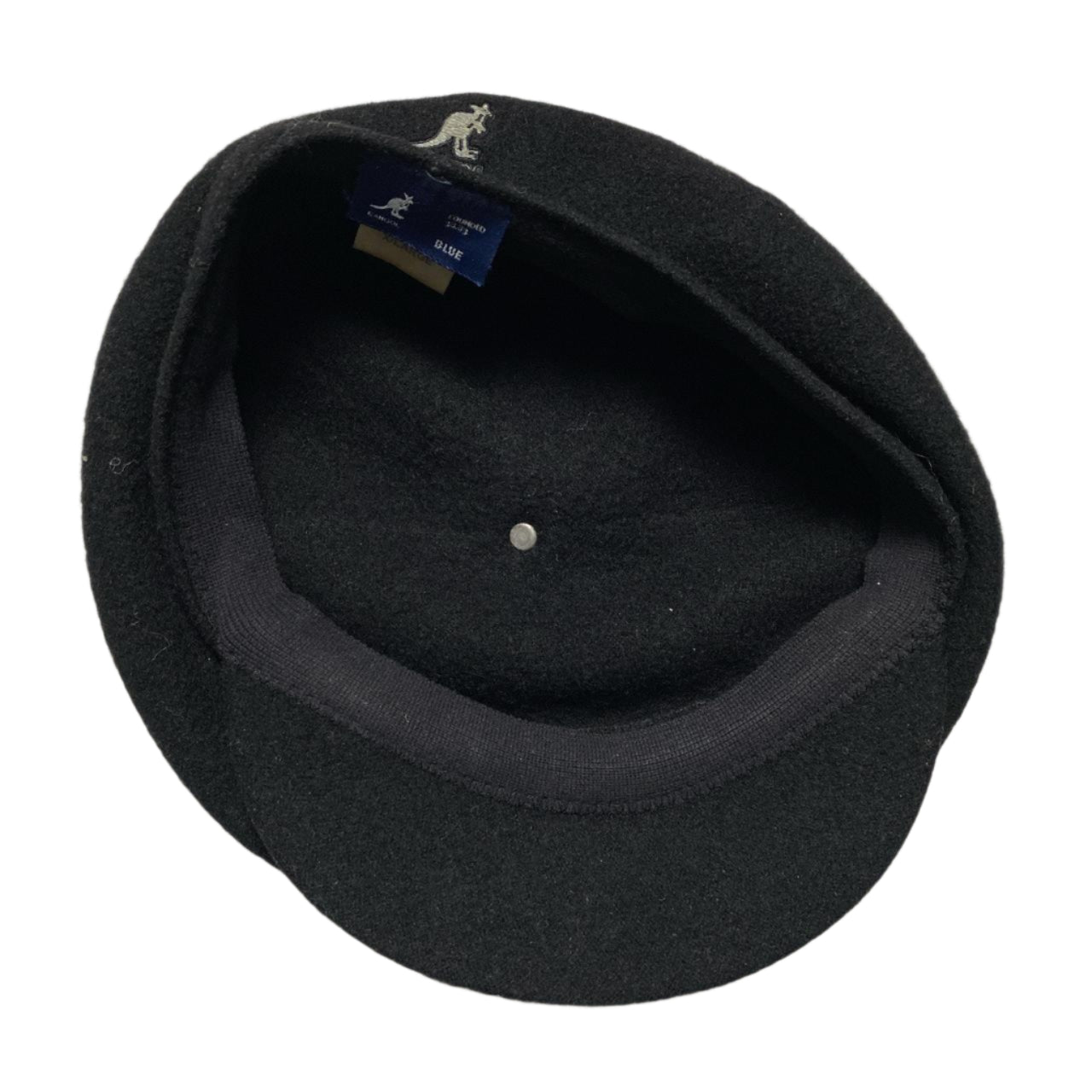 Kangol Black Wool Spitfire Flat Cap