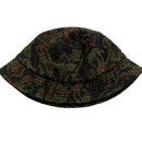 Stussy Fleece Camouflage Green and Brown Bucket Hat