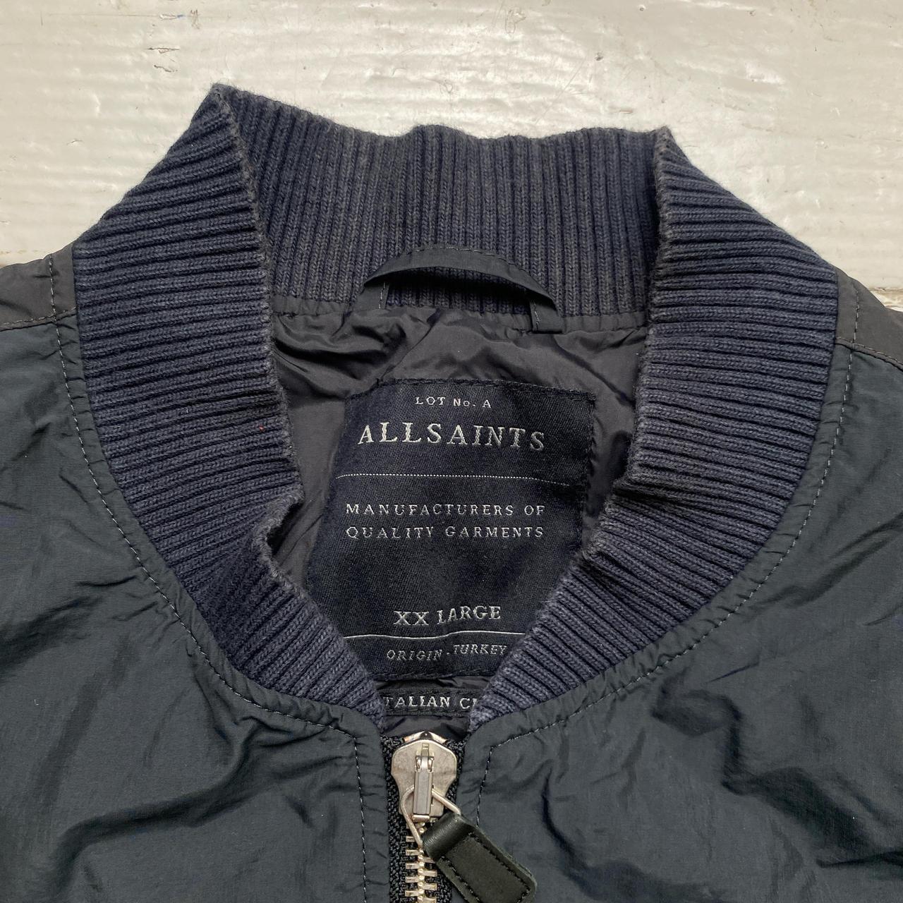 AllSaints Black Bomber Jacket