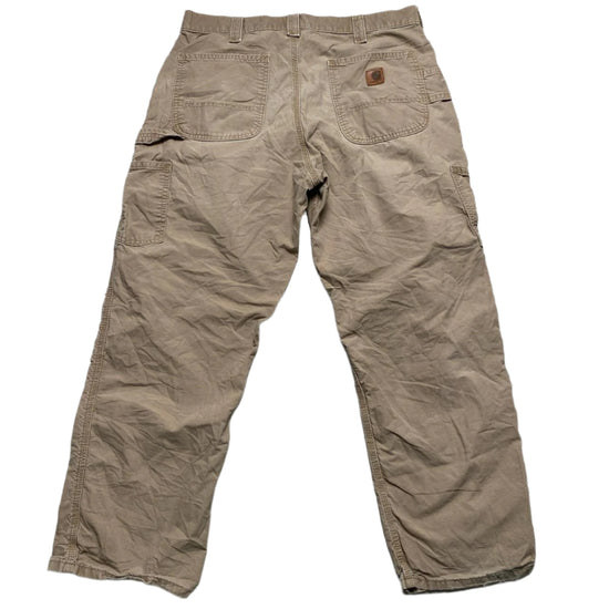Carhartt Vintage Workwear Khaki Sand Carpenter Cargo Trousers (36W)