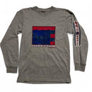 Phat Farm Vintage 90’s Grey Red and Blue Long Sleeve T Shirt (M)