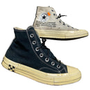Converse Off White Black and White High Tops (UK 6)