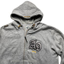 Akademiks A9 Grey and Black Hoodie (L)