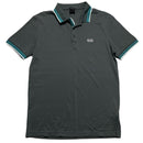 Hugo Boss Grey White and Blue Polo Shirt (L)