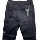 Ksubi Black and White Slim Distressed Jeans (30W)