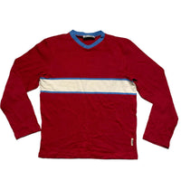 BTKA Born To Kick Arse Red Cream and Blue Jumper (L)