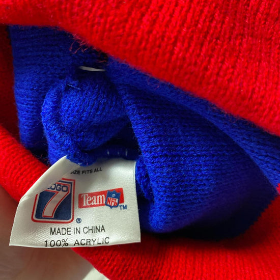New York Giants NFL Vintage 90’s Blue and Red Beanie Hat