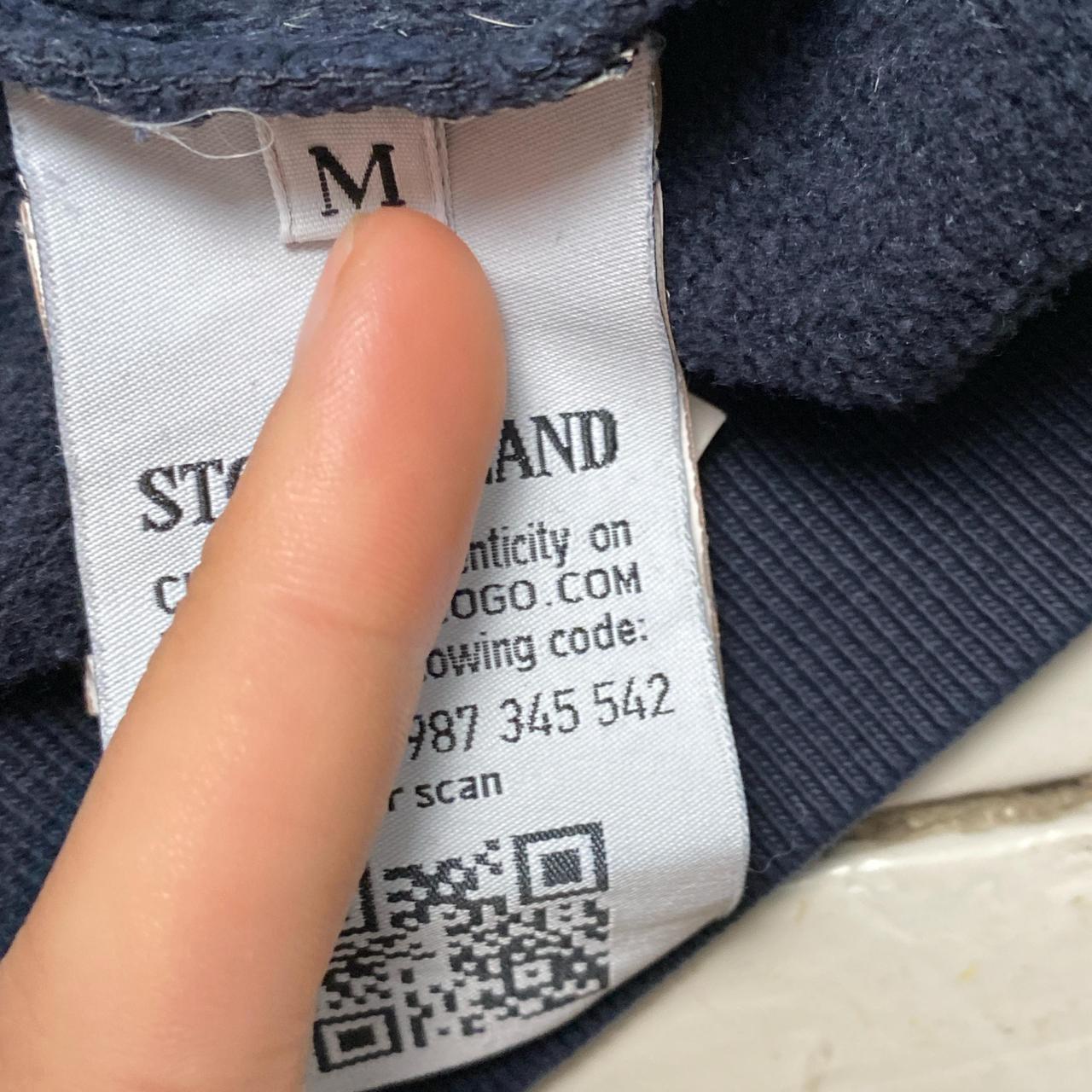 Stone Island Square Patch Navy Hoodie (M)