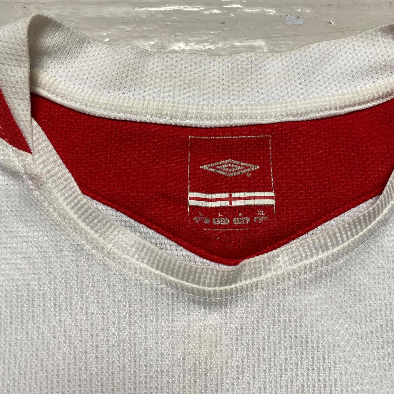 England Umbro Vintage White Football Jersey (L)