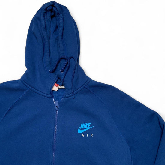 Nike Air Navy Blue and White Swoosh Hoodie (L)