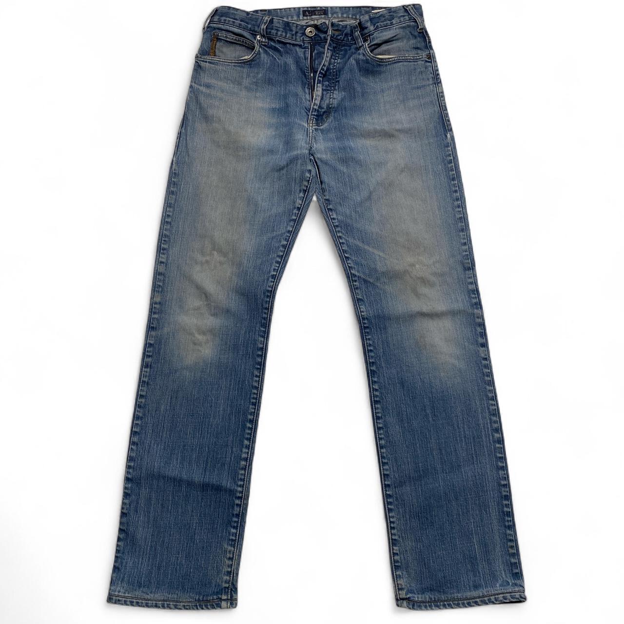 Armani Jeans Vintage Light Blue Baggy Indigo 008 Jeans
