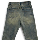Balenciaga Baggy Flared Unisex Blue Faded Jeans (XS)
