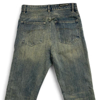 Balenciaga Baggy Flared Unisex Blue Faded Jeans (XS)