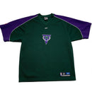 Milwaukee Bucks Vintage Reebok Green and Purple Warm Up Jersey T Shirt (XL)