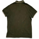 Moncler Khaki Green and White Polo Shirt (M)