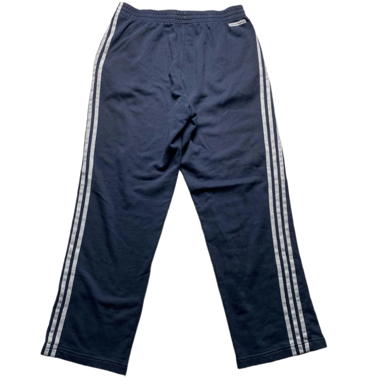 Adidas Premium Essentials Navy and Grey Baggy Joggers (XL)