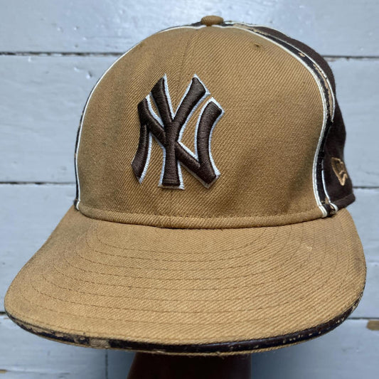 New York Yankees New Era Vintage Brown and Sand Fitted Cap