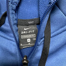 Nike Dri Fit Blue and Black Hoodie (M)