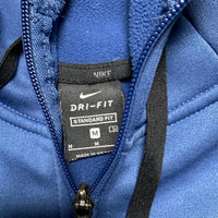 Nike Dri Fit Blue and Black Hoodie (M)