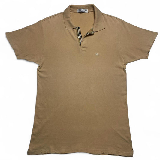 Burberry Burberrys Vintage 90’s Cream Novacheck Beige Polo Shirt