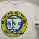 Judah Tribe White Yellow Green and Blue T Shirt (L)