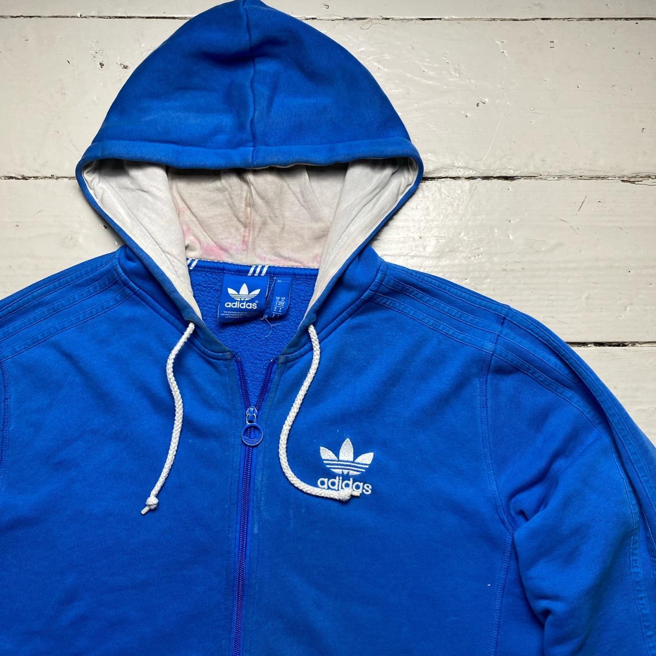 Adidas Originals Blue and White Hoodie