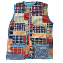 Paco Vintage 90’s Multi Coloured Towelling Patchwork Gilet Vest (M)