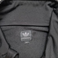Adidas Originals Black and White Striped Tracksuit Jacket (2XL)