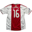 Adidas Ajax 2004/5 Vintage Football Jersey Red and White Suarez (L)