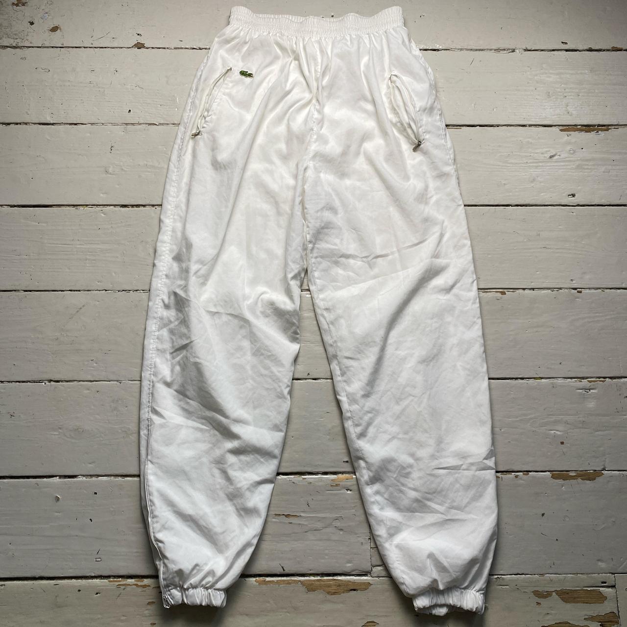 Lacoste Vintage White Shell Trackpant Bottoms