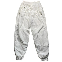 Lacoste Vintage White Shell Trackpant Bottoms (M)