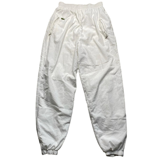 Lacoste Vintage White Shell Trackpant Bottoms (M)