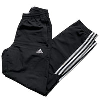 Adidas Black and White Shell Trackpant Bottoms (S)
