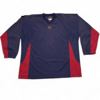 Nike Football Vintage 90’s Navy and Red Shell Windbreaker Track Top Jumper (2XL)